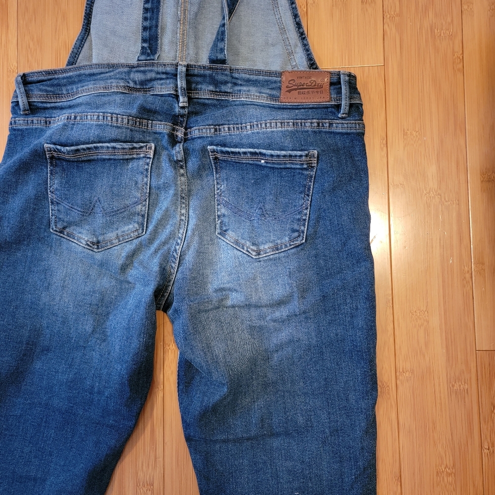 Superdry Patchwork Overalls Size Large - image 6